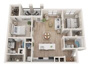 B3 floor plan Reserve at Lake Jackson