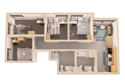 D2: 4BD | 2BA | 808 SF