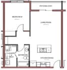 1 Bedroom Floor Plan