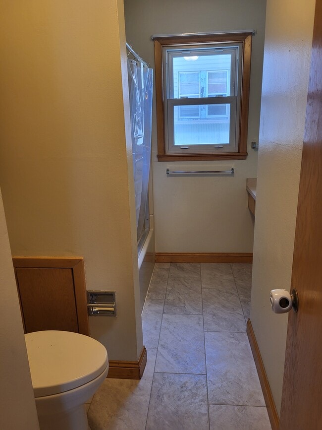 Bathroom with new flooring
