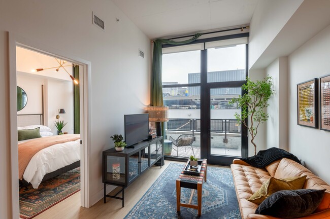 Bedroom and Living Room Gables Union Market - Gables Union Market Apartments