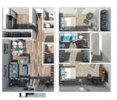 2 Bedroom | 1.5 Bath Townhome | 1164 Sq Ft