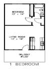 1BR/1BA