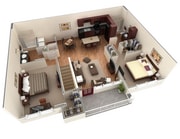 B4 Secretariat_2Bed_2Bath_1185 Sq Ft