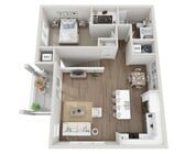 Floor Plan 1G | Seasons at Plainfield | Apartments in Plainfield, IL