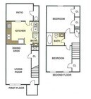 2x1.5 Floorplan - Rippling Stream Townhomes