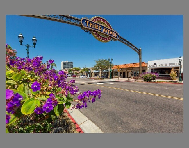Downtown Chula Vista Third Avenue Street Sign