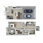 B1 3D Floor plan