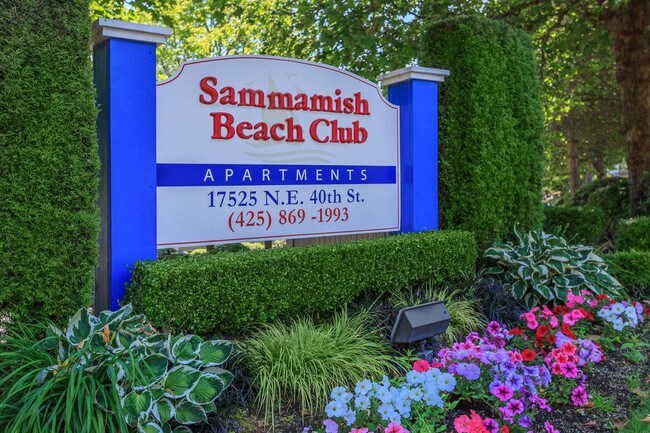 Letrero de bienvenida - Sammamish Beach Club