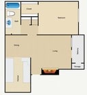 Ash-A3 607 sq ft THIRD FLOOR