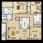 3BR/2BA