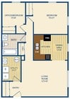 2BR/1BA