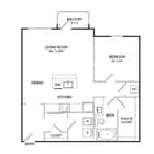 A2A | 1x1 | 825 sq ft