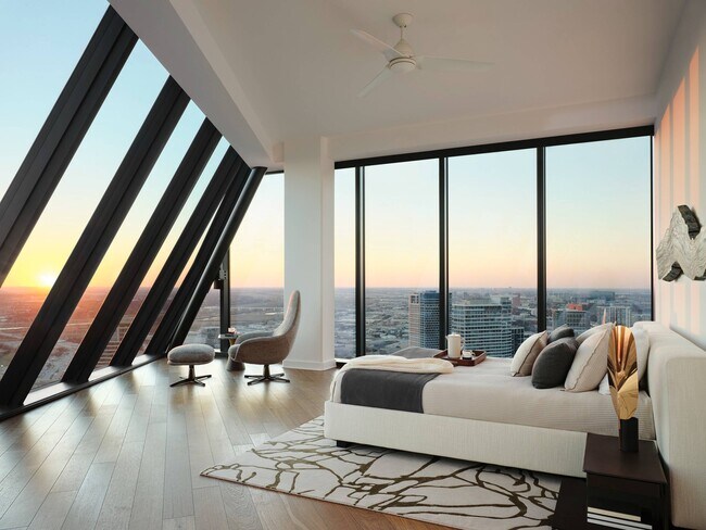 FountainPlace_interior bedroom - AMLI Fountain Place