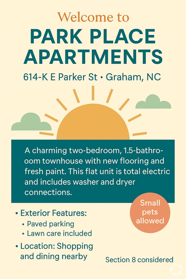 Building Photo - Two bedroom, 1.5 townhouse in Graham (Park... Unit K