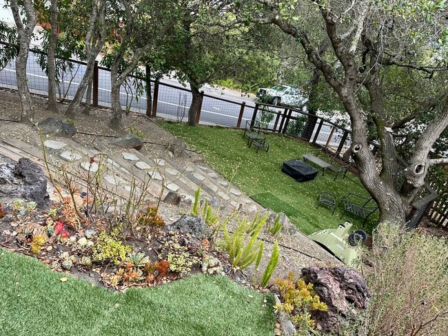 Tiered garden w firepit - 101 Oak Springs Dr Unit A