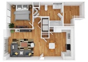 1 Bedroom | 1 Bath | 649 SF