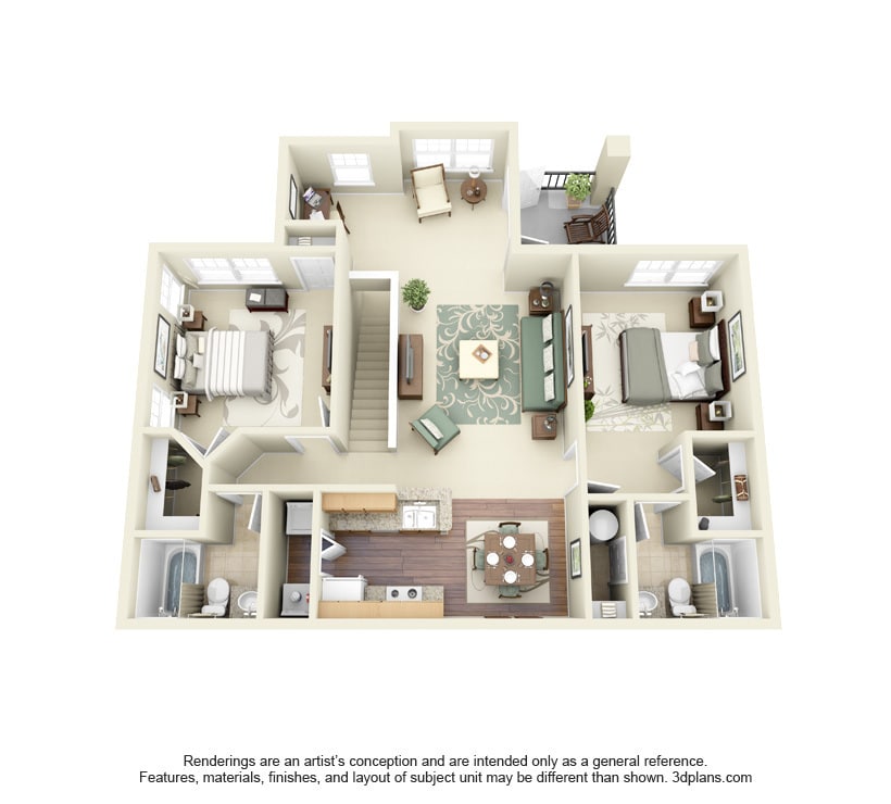 Encore at the Park - B3 - 2 Beds - 2 Baths - 1266 Sq. ft. - B3
