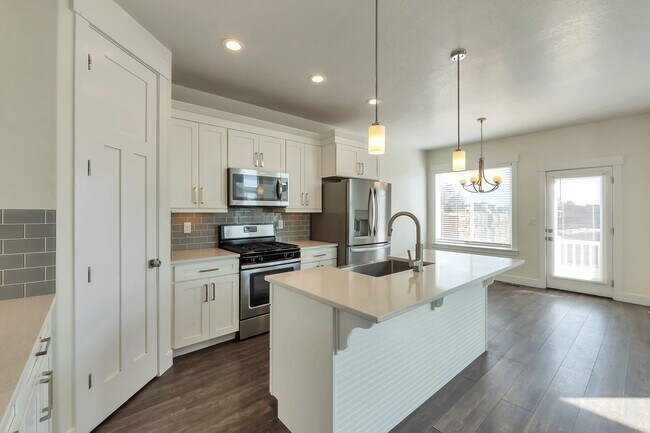 Photo - Modern Row End Townhome w 2 car attached g...