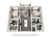 One Riverwalk B1 Floor Plan