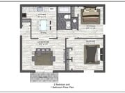 2 Bed 1 bath B