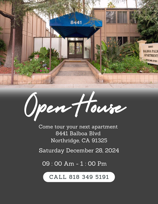 Open House 12/28 - Balboa Palms Apartments