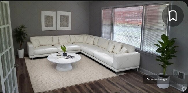 Livingroom virtual decor - 805 N 1st Ave Rental