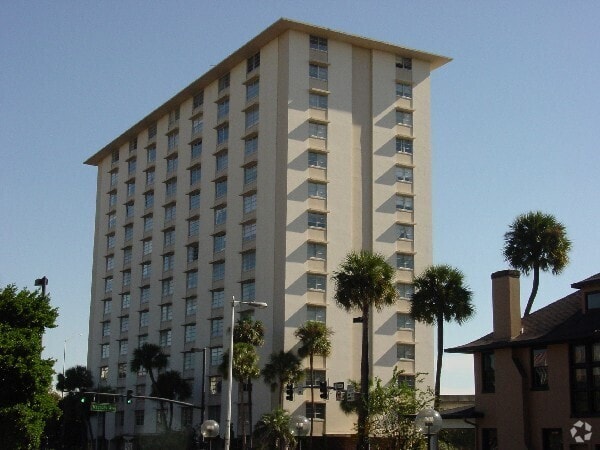View to the southeast - Magnolia Towers Apartments