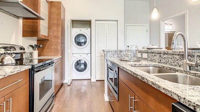 Enjoy the convenience of having your very own washer & dryer appliances - included in every home.