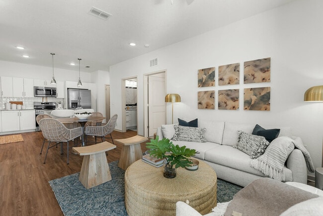Experience the elegance of this open-plan living space, designed for modern comfort.
