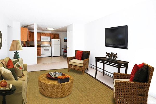 2 bedroom living room/Kitchen