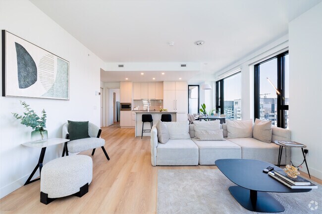 3BR 3BA 1456SF - Living room - Le George Apartments