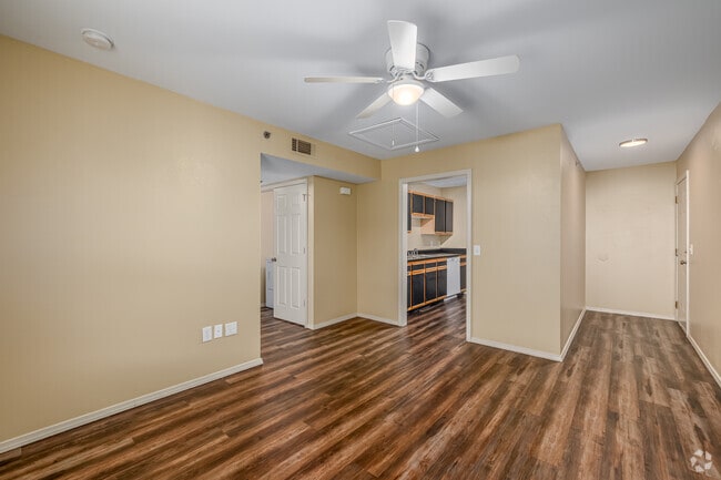 The Scholar 1BR, 1BA - 740SF - Living Room