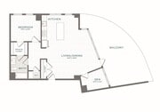 Plano de planta 1D.5 Lantera en Boston Landing