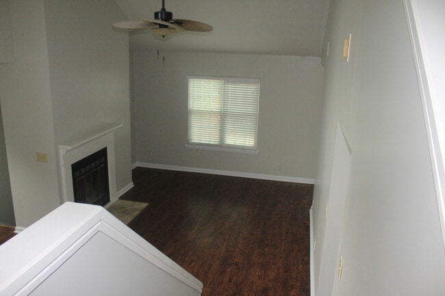 View of Living Area from first level stairs - 1049 Stones Throw Dr NW