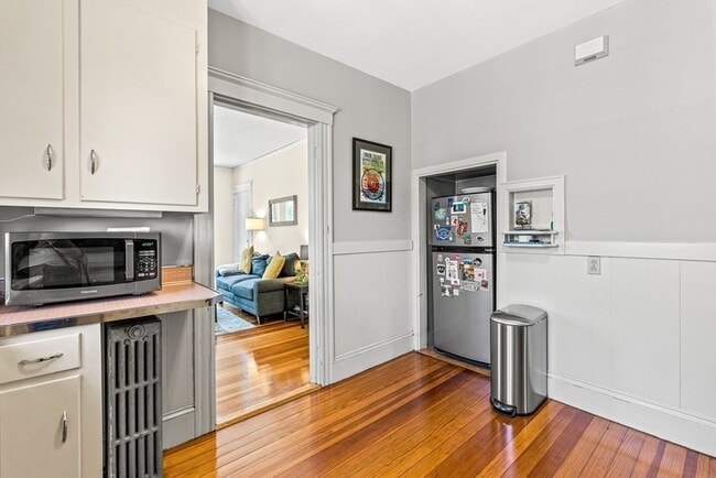 Kitchen with hardwood floors