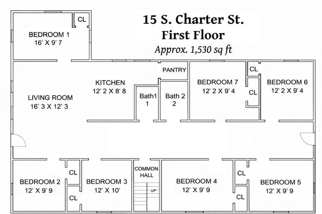 15 S Charter St Unidad 1 & #2