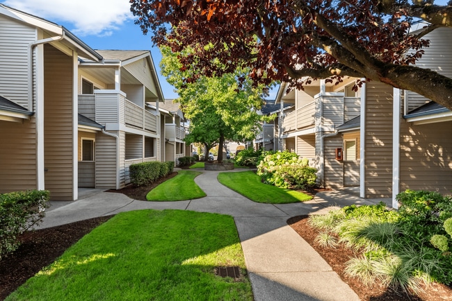Peaceful, landscaped courtyard views.