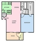 1BR/1BA