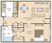 1BR/1BA