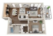 AA5 floor plan Flats on D