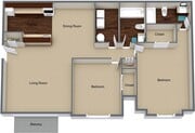 2BR, 2BA