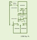 3BR/2BA