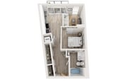 Plan A1 | 1 bedroom, 1 bathroom