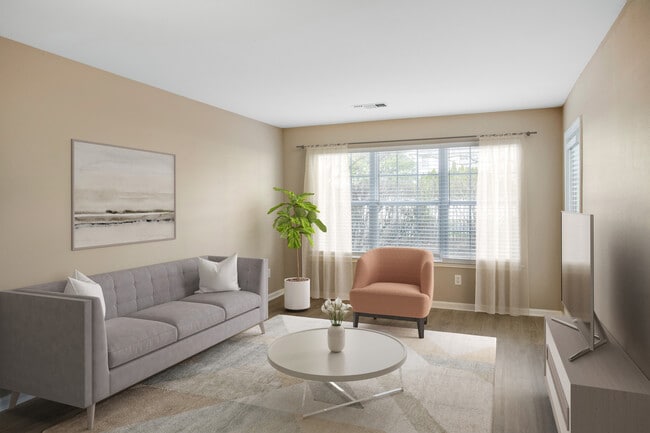 Upgrade Scheme II living room with hard surface flooring