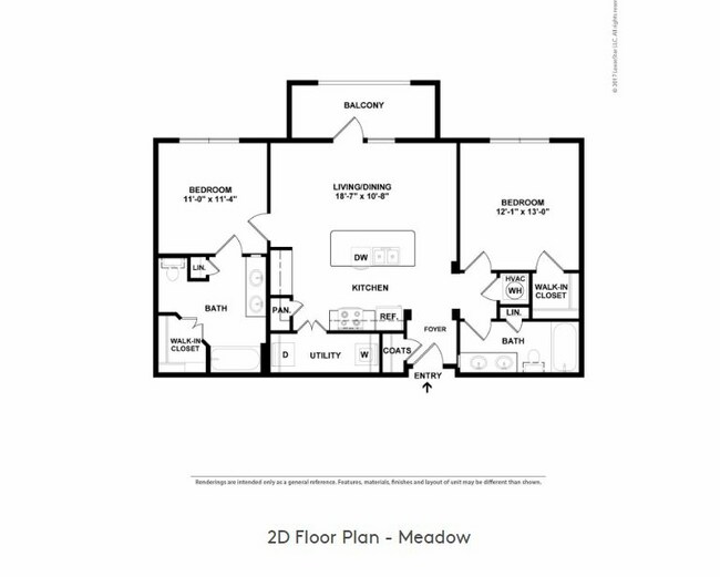 Meadow 2D with dimentions.JPG - Flats at Walden Grove Apartments
