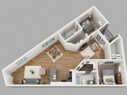 2 bedroom 2 bath apartment