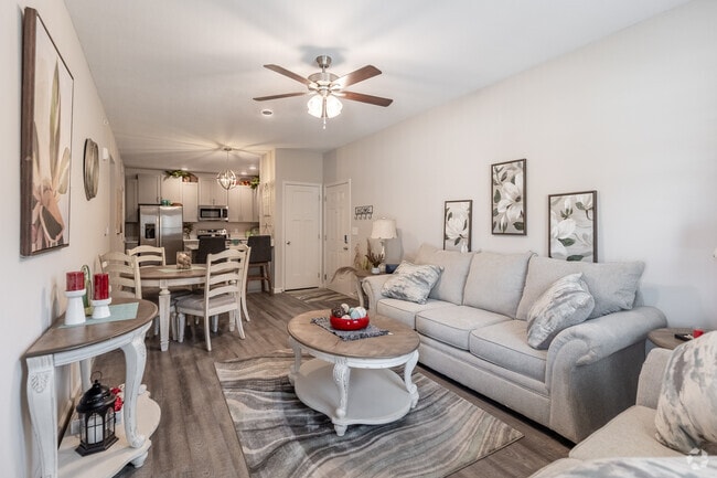 2BR, 2BA - 1,260SF - Living Room