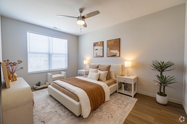 Primary Bedroom 2BR, 2BA - 1007SF - Florence Hall Rental