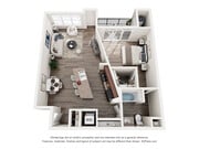 1x1 - 837 sq.ft.